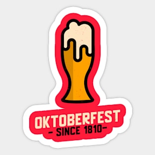 German tradition since 1810 - Oktoberfest Sticker